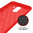 Flexi Slim Carbon Fibre Case for Samsung Galaxy J8 - Brushed Red